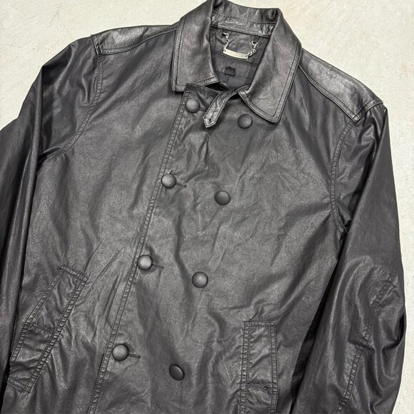 John Varvatos USA Lamb Skin Leather Jacket Black XL - Picture 3 of 10